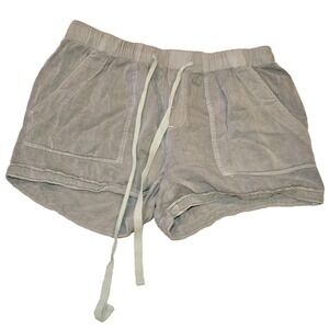 Laju Los Angeles Shorts Womens Small Gray Rayon Drawstring Casual Lounge